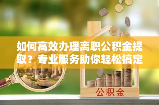 突泉如何高效办理离职公积金提取？专业服务助你轻松搞定