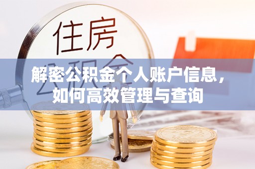 突泉解密公积金个人账户信息，如何高效管理与查询
