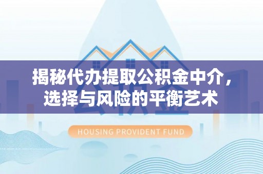 突泉揭秘代办提取公积金中介，选择与风险的平衡艺术