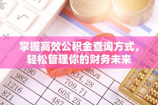 突泉掌握高效公积金查询方式，轻松管理你的财务未来