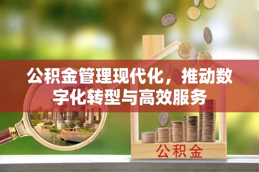 突泉公积金管理现代化，推动数字化转型与高效服务